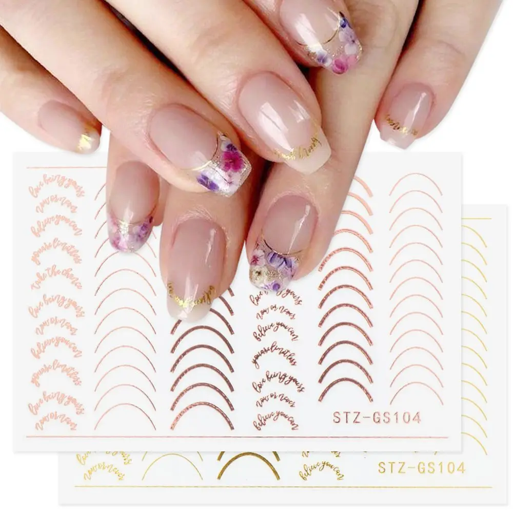 3D Gold Stripe Marble Line Nail Art Decoration Stickers Winter DIY Sparkly Designs Gel Polish Manicure Slider Decals
3D Gold Stripe Marble Line Nail Art Decoration Stickers Winter DIY Sparkly Designs Gel Polish Manicure Slider Decals