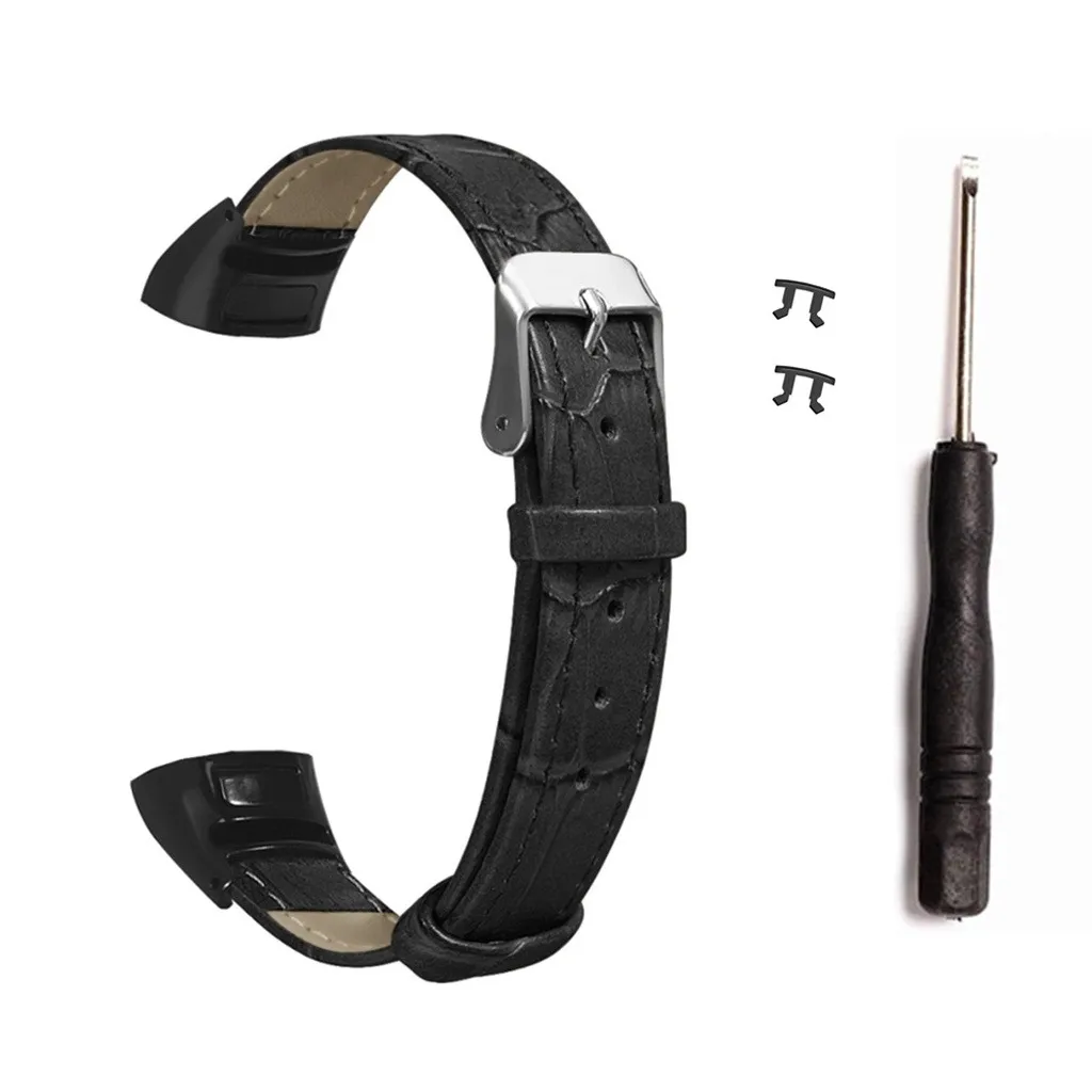 Ремешок Ouhaobin для Huawei Honor Band 5/4 кожаный сменный Браслет спортивный ремешок часов