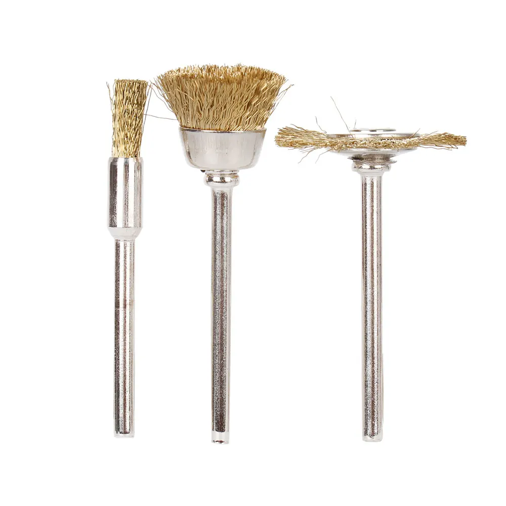 9pcs Copper Wire Brushes Metal Brush Rust Removing Brush Polishing Brush For Dremel Rotary Grinder Tools 
9pcs Copper Wire Brushes Metal Brush Rust Removing Brush Polishing Brush For Dremel Rotary Grinder Tools