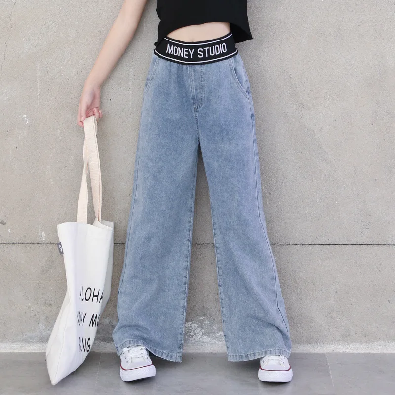 Fashion Jeans Sets for Kids Girl Teenage Outfit High Waist Tops Wide-leg Pants Summer Spring Autumn Girls Clothing Set
Fashion Jeans Sets for Kids Girl Teenage Outfit High Waist Tops Wide-leg Pants Summer Spring Autumn Girls Clothing Set