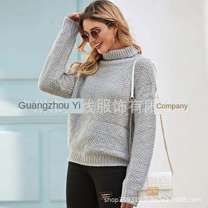 Winter Women Gray Knitted Turtleneck Sweater 2020 Fall Casual Slim Sweaters Pullover Womens Long Sleeve Elasticity Sweater
Winter Women Gray Knitted Turtleneck Sweater 2020 Fall Casual Slim Sweaters Pullover Womens Long Sleeve Elasticity Sweater