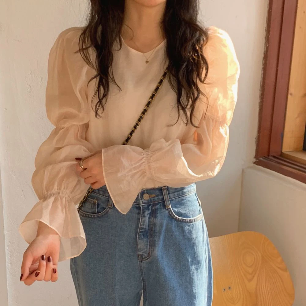 New Embroidery Lace Transparent Womens Blouses Summer Tops Femme Casual Women Shirt Long Sleeve Girls Blouse Plus Size Blusas
New Embroidery Lace Transparent Womens Blouses Summer Tops Femme Casual Women Shirt Long Sleeve Girls Blouse Plus Size Blusas