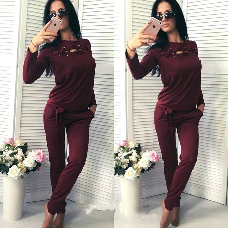 2020 Women Sports Sets Two Pieces Sweatshirts And Sweatpants Set Hollow Out Tracksuit Casual Fitness Running Clothing Sets
2020 Women Sports Sets Two Pieces Sweatshirts And Sweatpants Set Hollow Out Tracksuit Casual Fitness Running Clothing Sets