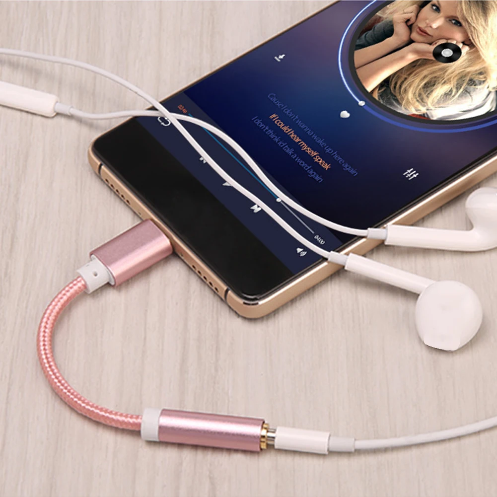TypeC To 3.5mm Phone Accessory Practical Headphone Jack Audio Cable Lightweight Mini Portable Adapter Converter Aluminum Alloy | Мобильные