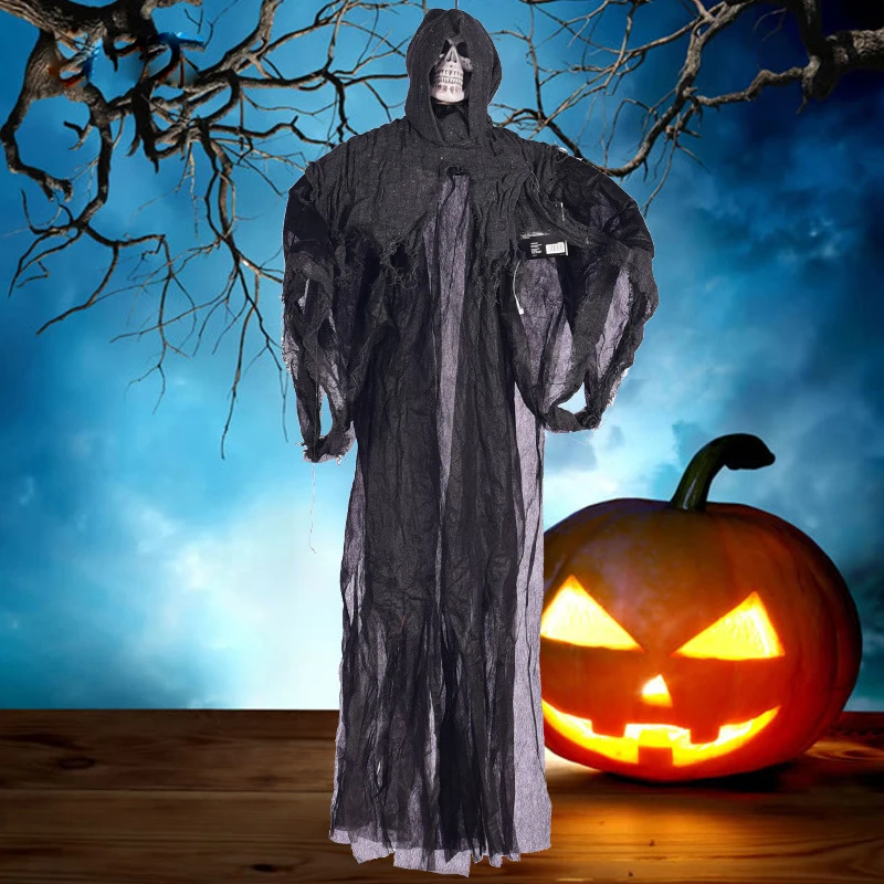 Skeleton Halloween Scary Decoration Halloween Hanging Ghost Bar Club Haunted House Horror Props Animated Spooky Reaper Ghost
Skeleton Halloween Scary Decoration Halloween Hanging Ghost Bar Club Haunted House Horror Props Animated Spooky Reaper Ghost