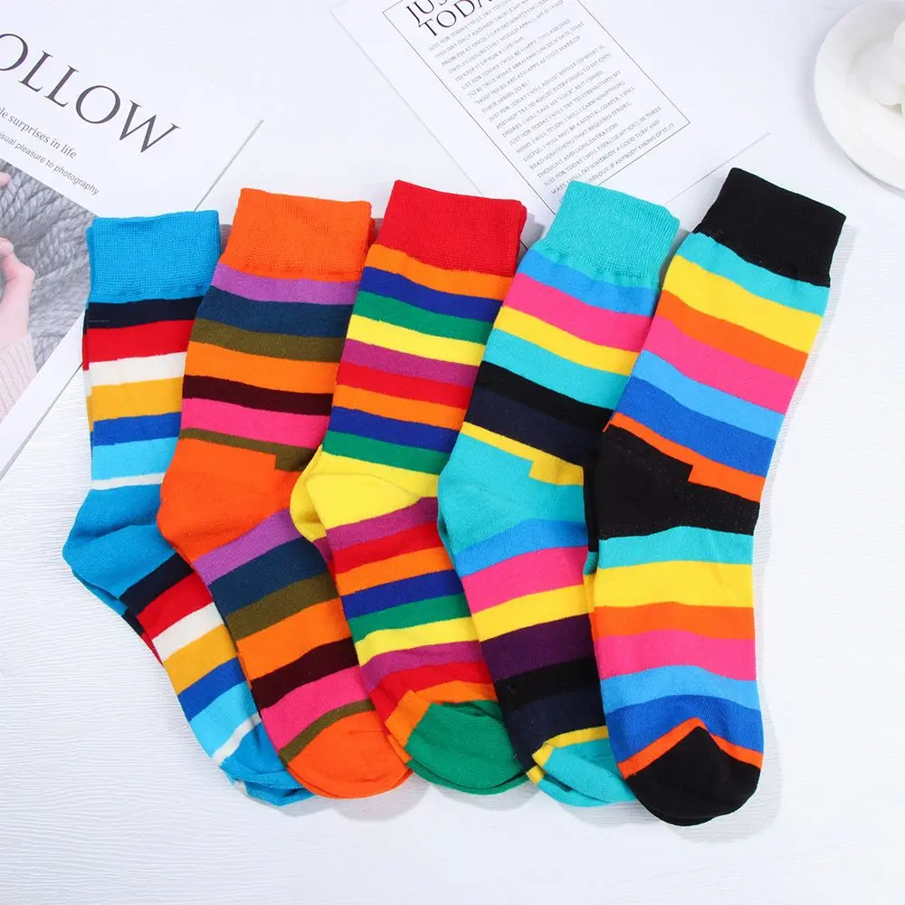 Fashion Colorful Matching Casual Men's Socks Combed Cotton Winter Socks Color Stripe
Fashion Colorful Matching Casual Men's Socks Combed Cotton Winter Socks Color Stripe