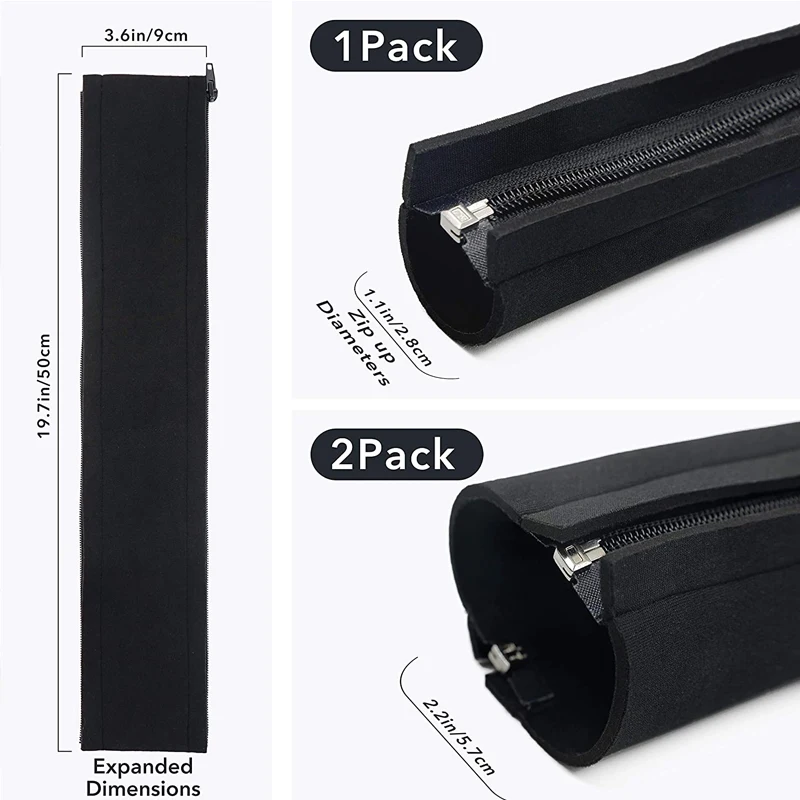 Cable Management Sleeves with zippers Adjustable Cable Tidy Sleeves Wire Protector for TV/ Computer/Home/Office - 50cm- 1~4 pack
Cable Management Sleeves with zippers Adjustable Cable Tidy Sleeves Wire Protector for TV/ Computer/Home/Office - 50cm- 1~4 pack