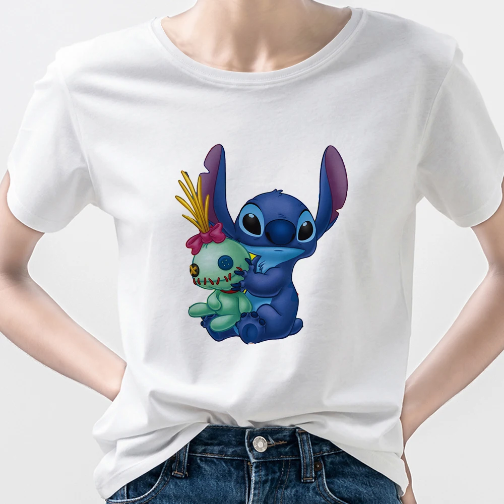 Spain Ropa Aesthetic Streetwear Casual Disney T-shirt Woman Stitch and His Doll Print Ohana Clothes Stylish Hot Sale Women Tops
Spain Ropa Aesthetic Streetwear Casual Disney T-shirt Woman Stitch and His Doll Print Ohana Clothes Stylish Hot Sale Women Tops