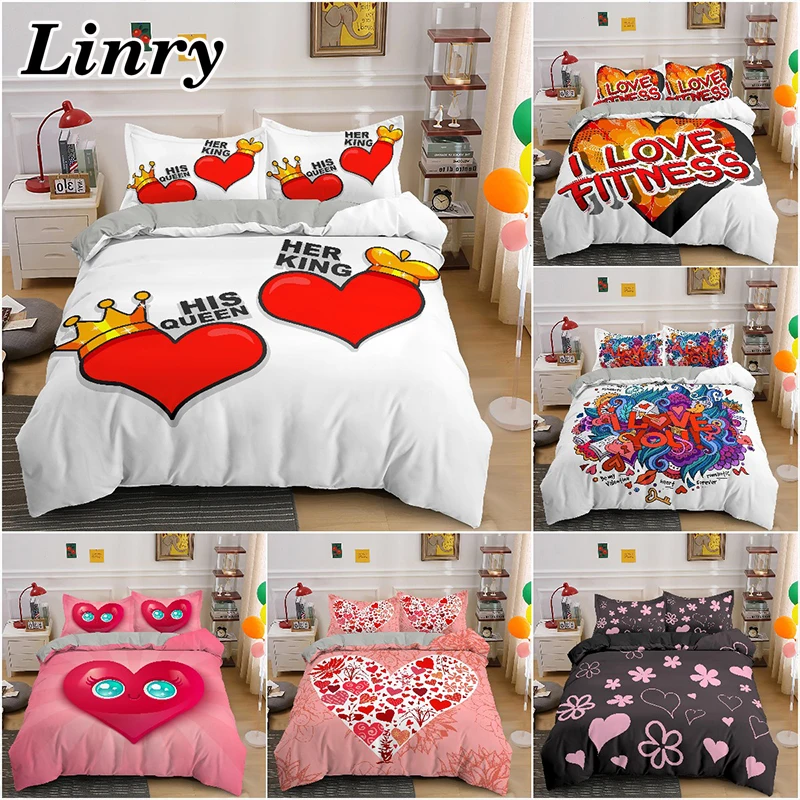 Pink Love Heart Bedding Set Simple Duvet Cover Pillowcase Single Double Queen King Nordic Couple Bed Cover 2/3PCS Bedclothes
Pink Love Heart Bedding Set Simple Duvet Cover Pillowcase Single Double Queen King Nordic Couple Bed Cover 2/3PCS Bedclothes