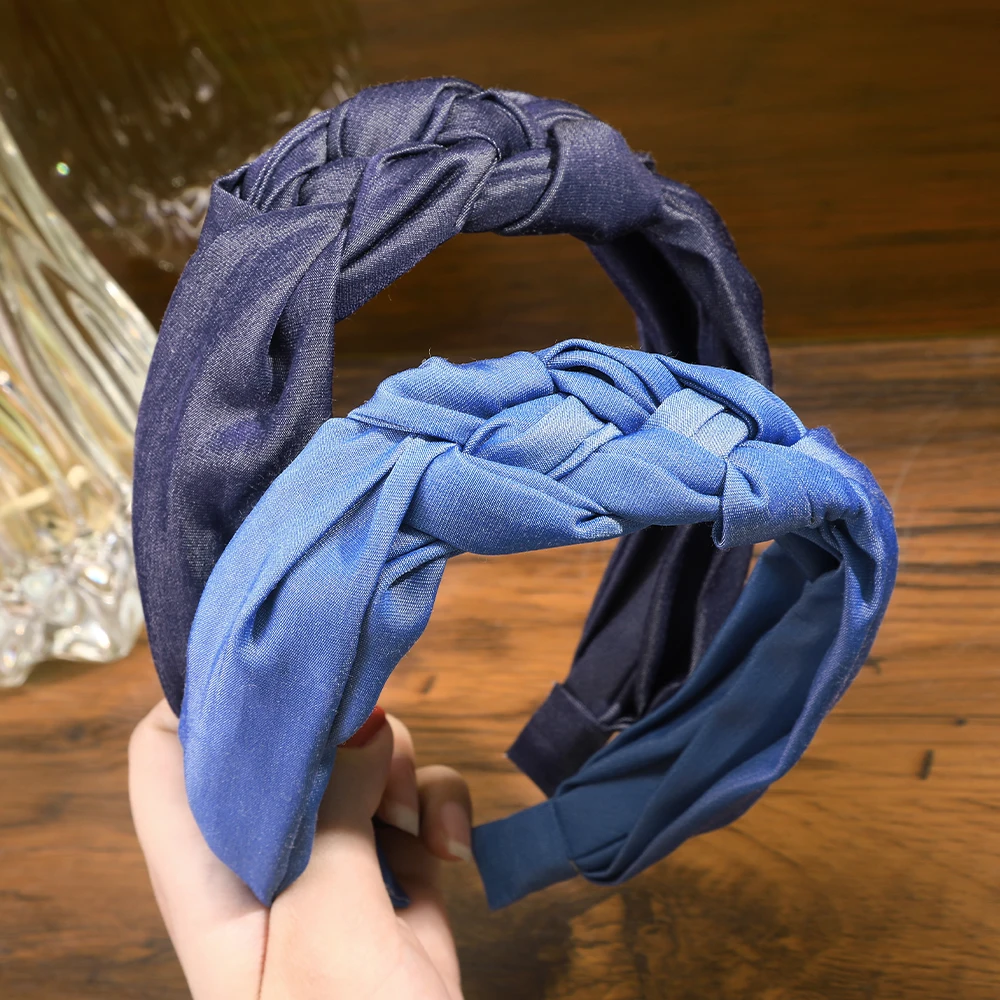 Haimeikang New Fashion Women Headband Casual Blue Hairband Center Knot Headwear Turban Adult Hair Hoop Weaving Hair Accessories
Haimeikang New Fashion Women Headband Casual Blue Hairband Center Knot Headwear Turban Adult Hair Hoop Weaving Hair Accessories