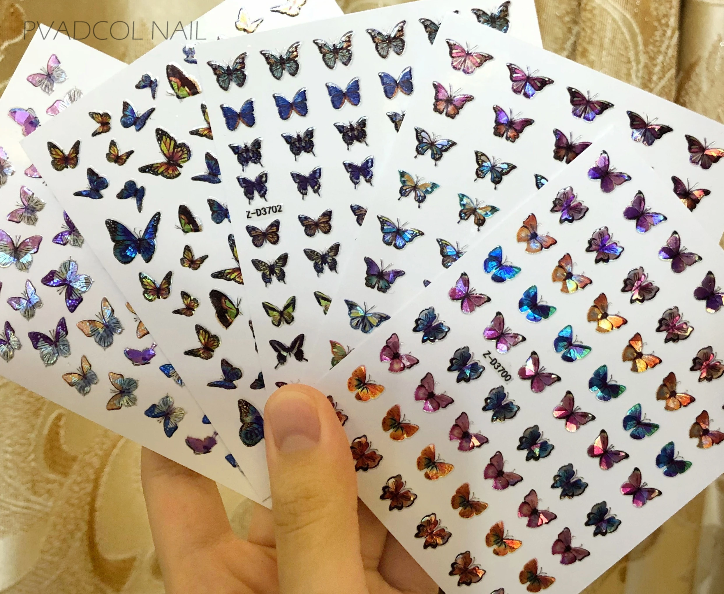 Nail Art Laser Butterfly Sticker Decal 3D Holographic Butterflies Acrylic Designs Back Glue Colorful Adhesive Decoration Tool
Nail Art Laser Butterfly Sticker Decal 3D Holographic Butterflies Acrylic Designs Back Glue Colorful Adhesive Decoration Tool