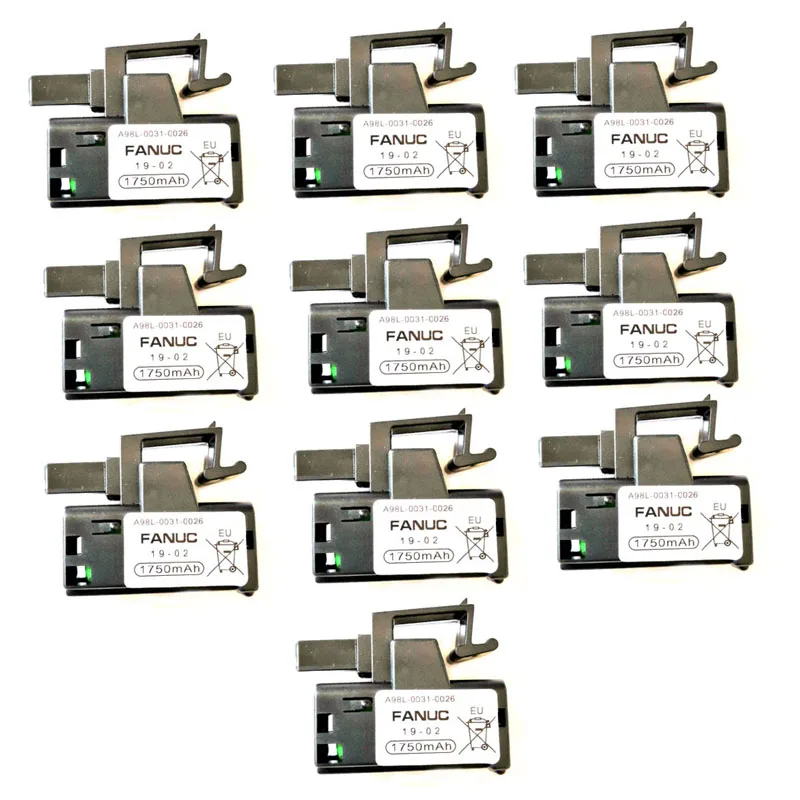 10PCS/Lot A98L-0031-0026 PLC Industrial Battery Pack for Fanuc CNC PLC Industrial System A02b-0309-k102 3V 1750mAh Battery
10PCS/Lot A98L-0031-0026 PLC Industrial Battery Pack for Fanuc CNC PLC Industrial System A02b-0309-k102 3V 1750mAh Battery
