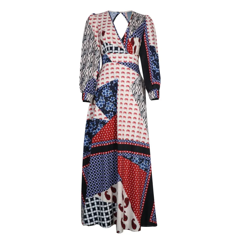 Summer Boho Dress Women Summer Sexy Backless Printing Long Sleeve Big Swing Long Dress for Women Lugentolo
Summer Boho Dress Women Summer Sexy Backless Printing Long Sleeve Big Swing Long Dress for Women Lugentolo