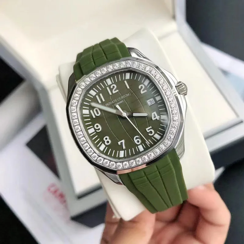 Miyota 8215 Movement Men's 40mm Mechanical Rubber Strap Luminous 316 Electroplated Stainless Steel Case Automatic Watch GREEN
Miyota 8215 Movement Men's 40mm Mechanical Rubber Strap Luminous 316 Electroplated Stainless Steel Case Automatic Watch GREEN