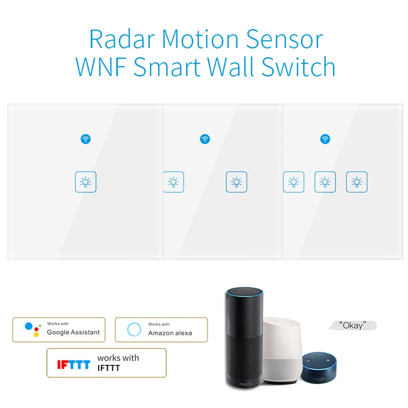Smart WiFi Wall Switch With Radar Motion Sensor EU 100-240V EWeLink APP Compatible With Alexa Google Home Siri Home Automation
Smart WiFi Wall Switch With Radar Motion Sensor EU 100-240V EWeLink APP Compatible With Alexa Google Home Siri Home Automation
