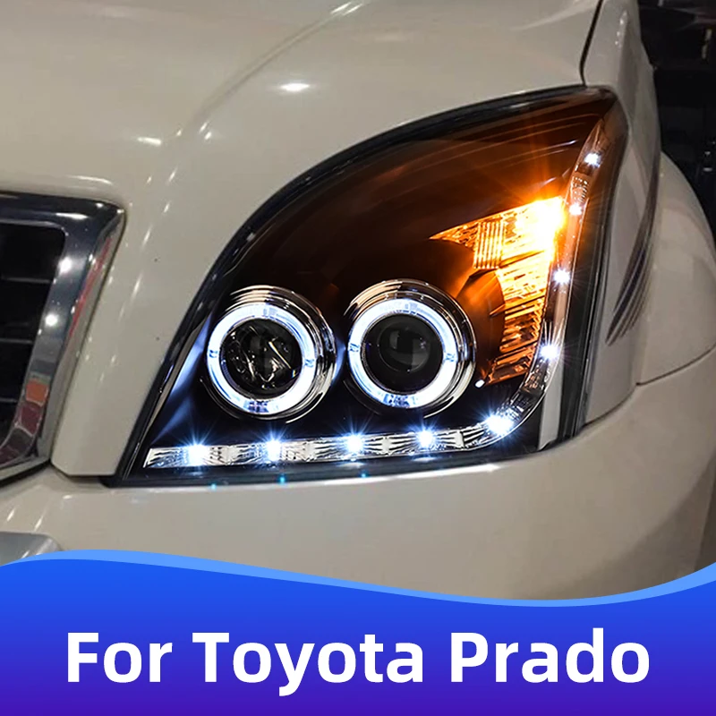 Фасветильник головного света в сборе для Toyota Prado 2003-2009, обновленная светодиодная фара «ангельские глазки», фара автомобиля Toyota Prado, аксессуары для головного светильник
Фасветильник головного света в сборе для Toyota Prado 2003-2009, обновленная светодиодная фара «ангельские глазки», фара автомобиля Toyota Prado, аксессуары для головного светильник