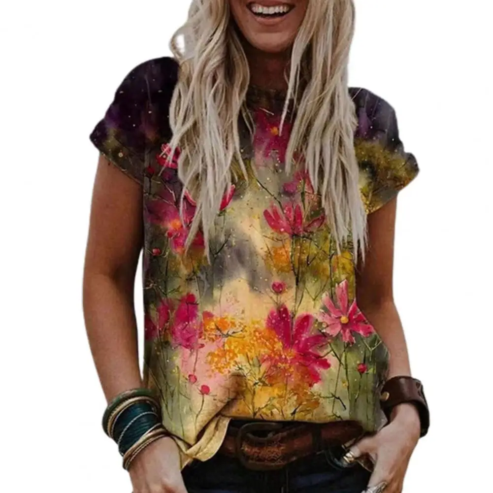 80% Hot Sales!!! Women Blouse Short Sleeve Skin-friendly Polyester Flower Print Tops for Summer
80% Hot Sales!!! Women Blouse Short Sleeve Skin-friendly Polyester Flower Print Tops for Summer