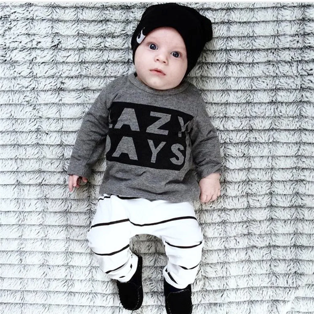 2021 Spring Baby Boy Clothes Baby Clothing Set Fashion Cotton Long-sleeved Letter T-shirt+Pants Newborn Baby Girl Clothing Set
2021 Spring Baby Boy Clothes Baby Clothing Set Fashion Cotton Long-sleeved Letter T-shirt+Pants Newborn Baby Girl Clothing Set