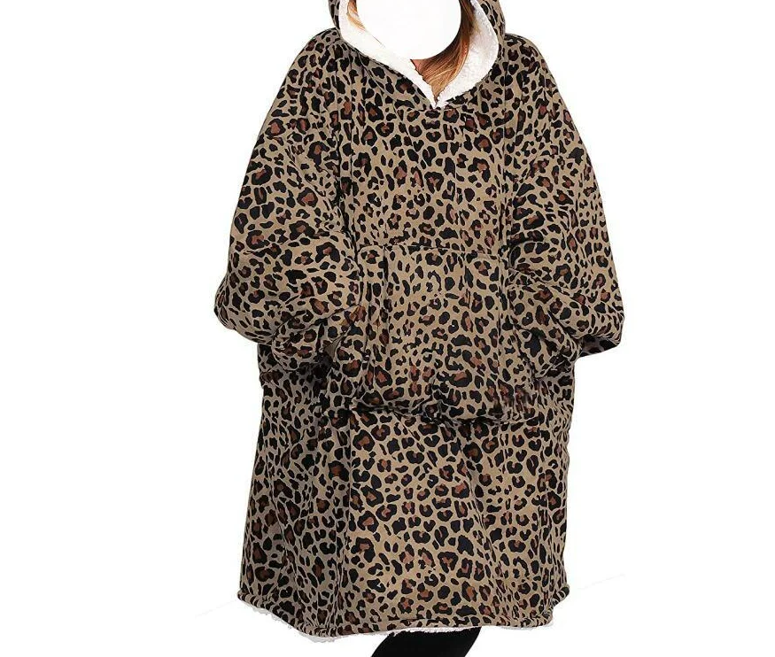2021 Super Oversized Hoodied Coral Fleece with Sleeves Soft and Warm Pockets Hooded TV Pullovers for Men Women Winter At Home
2021 Super Oversized Hoodied Coral Fleece with Sleeves Soft and Warm Pockets Hooded TV Pullovers for Men Women Winter At Home