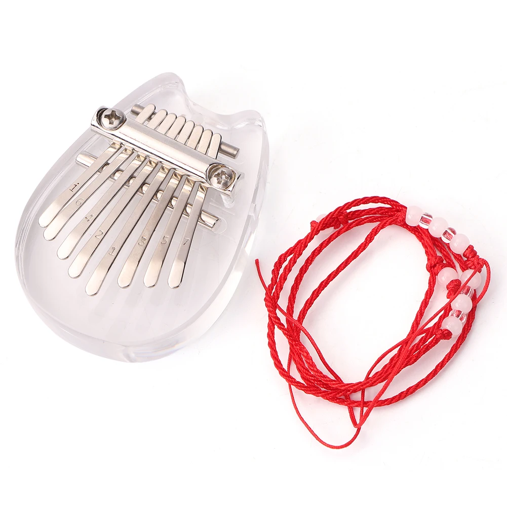 Mini Kalimba 8 Key Cute Cat Portable Thumb Piano Clear Transparent Acrylic Finger Piano Children Kids Gift 70x55x25mm
Mini Kalimba 8 Key Cute Cat Portable Thumb Piano Clear Transparent Acrylic Finger Piano Children Kids Gift 70x55x25mm