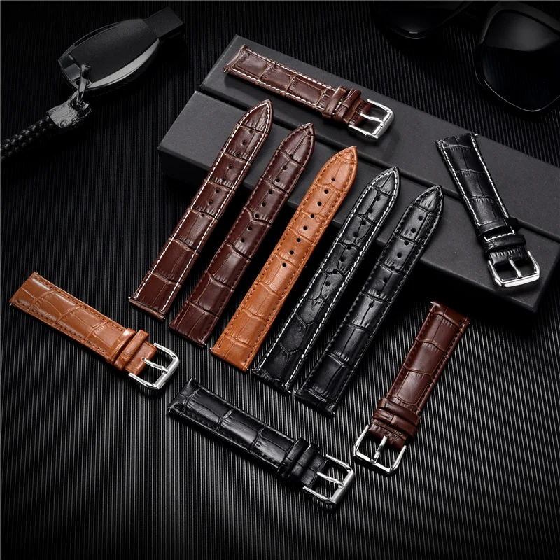 Classic Genuine Leather Watcbands 24mm 22mm 20mm 18mm 16mm Business Men Bracelets Watch Accessories Watch Straps
Classic Genuine Leather Watcbands 24mm 22mm 20mm 18mm 16mm Business Men Bracelets Watch Accessories Watch Straps