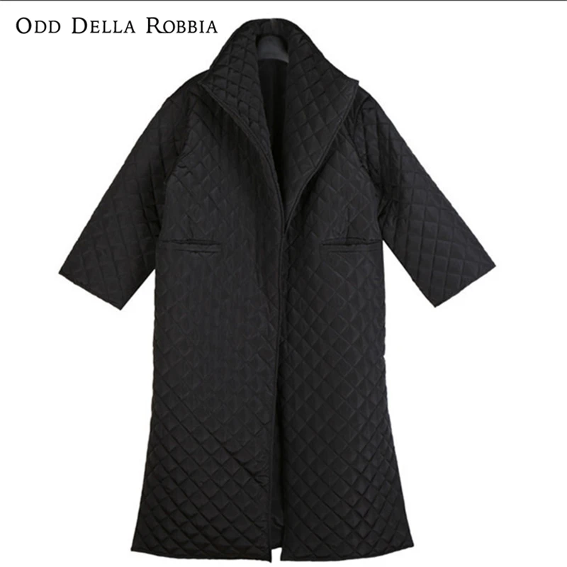 OddDellaRobbia 2021 Big Size Long Cotton-padded Coat Long Sleeve Loose Fit Women Parkas Fashion Tide New Spring Autumn 1271
OddDellaRobbia 2021 Big Size Long Cotton-padded Coat Long Sleeve Loose Fit Women Parkas Fashion Tide New Spring Autumn 1271