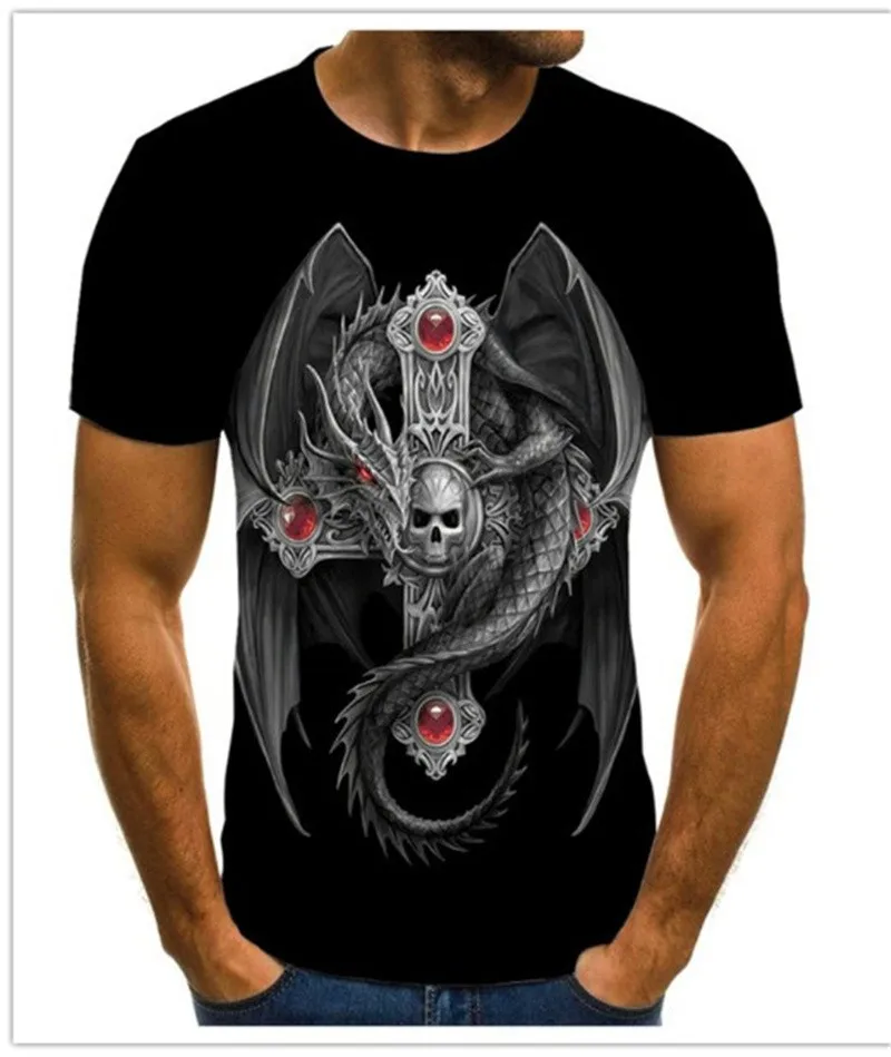 2021 new horror men's T-shirt summer fashion tops 3D skull demon theme T-shirt men's O-shirt shirt plus size streetwear
2021 new horror men's T-shirt summer fashion tops 3D skull demon theme T-shirt men's O-shirt shirt plus size streetwear