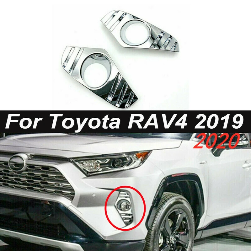 Parts Fog Light Covers For Toyota RAV4 2019 Lamp Pair Replacement 2pcs ABS Accessory
Parts Fog Light Covers For Toyota RAV4 2019 Lamp Pair Replacement 2pcs ABS Accessory