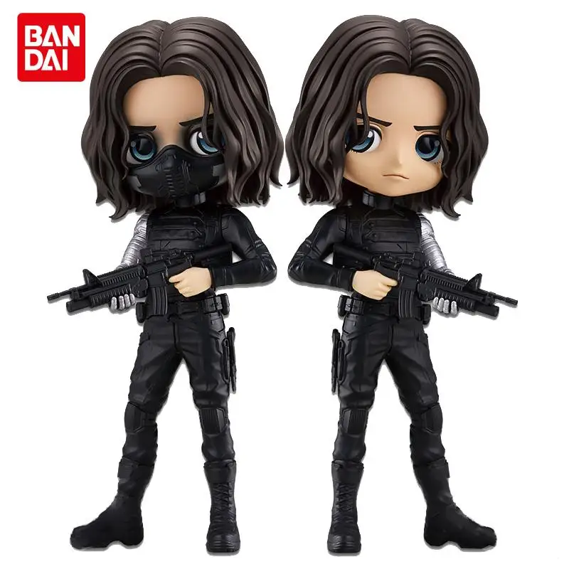 Оригинальная кукла Bandai Banpresto Q с принтом Marvel Мстители Зимний Солдат баки эффект
