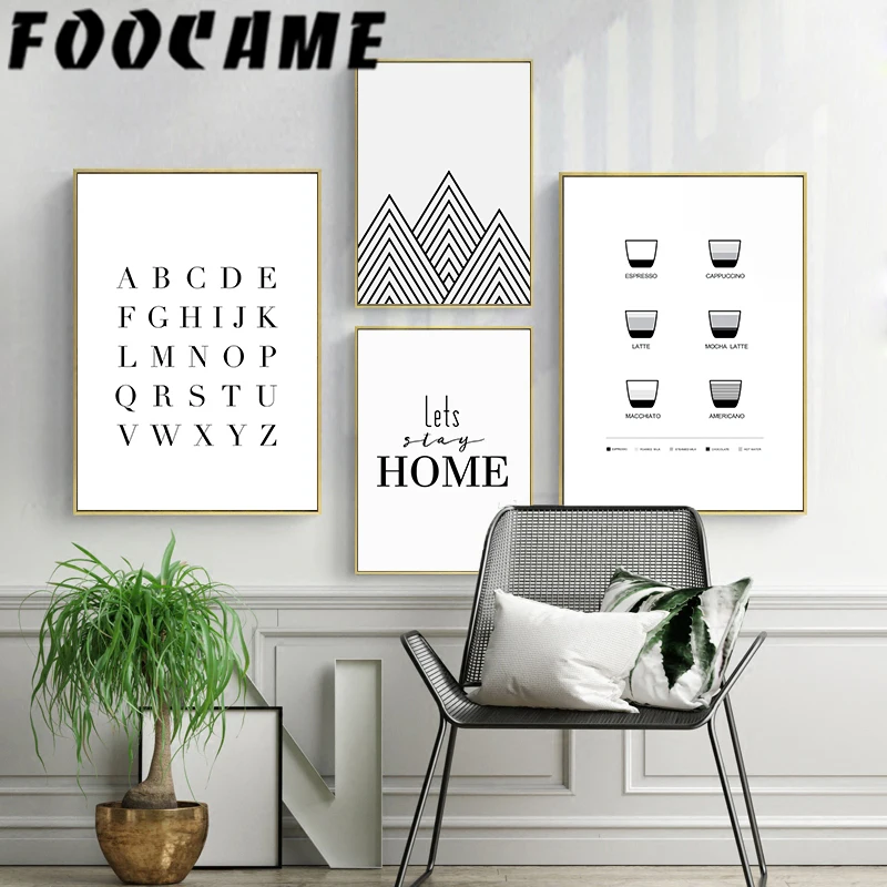 Letter Coffee Line Black and White Minimalist Nordic Style Wall Canvas Print Painting Poster Pictures Living Room Modern Decor
Letter Coffee Line Black and White Minimalist Nordic Style Wall Canvas Print Painting Poster Pictures Living Room Modern Decor
