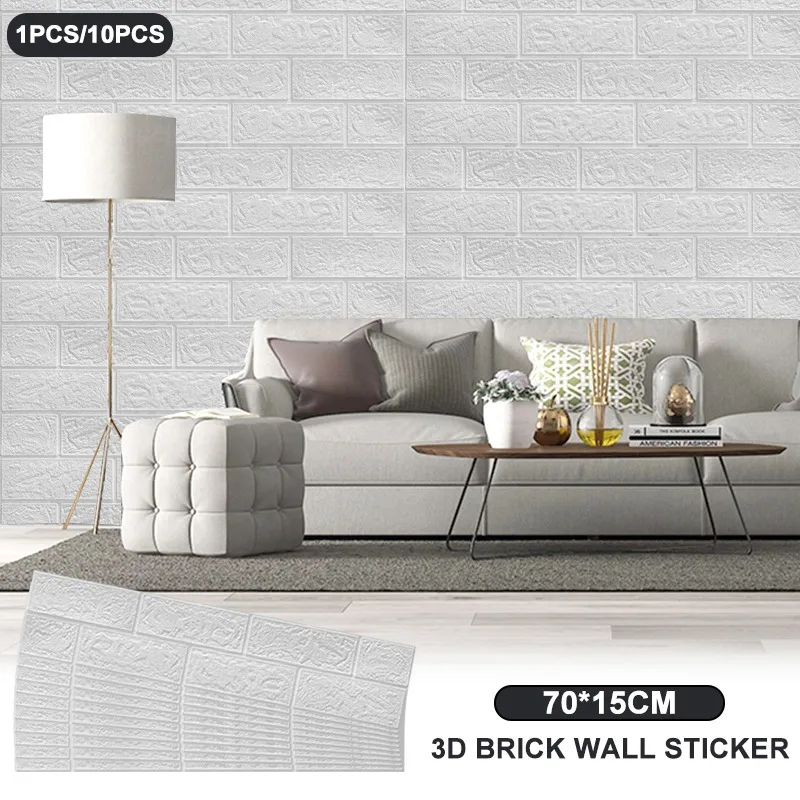 3D Brick Wall Stickers Living Waterproof Foam Room Bedroom DIY Adhesive Wallpaper Art home Wall Decals Brick Papers Home Decor
3D Brick Wall Stickers Living Waterproof Foam Room Bedroom DIY Adhesive Wallpaper Art home Wall Decals Brick Papers Home Decor