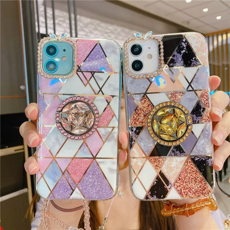 Fashion Diamond Ring Bracket Phone Cover Case For Iphone X 11 12 Mini Pro Xs Max Xr 10 8 7 Plus Se 2 Luxury Soft Coque Fundas
Fashion Diamond Ring Bracket Phone Cover Case For Iphone X 11 12 Mini Pro Xs Max Xr 10 8 7 Plus Se 2 Luxury Soft Coque Fundas