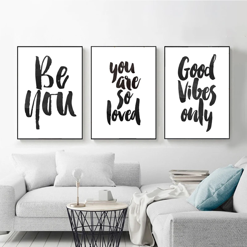 Minimalist Modern Wall Art White Black Quote Canvas Painting Inspirational Posters and Prints Pictures for Living Room Decor
Minimalist Modern Wall Art White Black Quote Canvas Painting Inspirational Posters and Prints Pictures for Living Room Decor