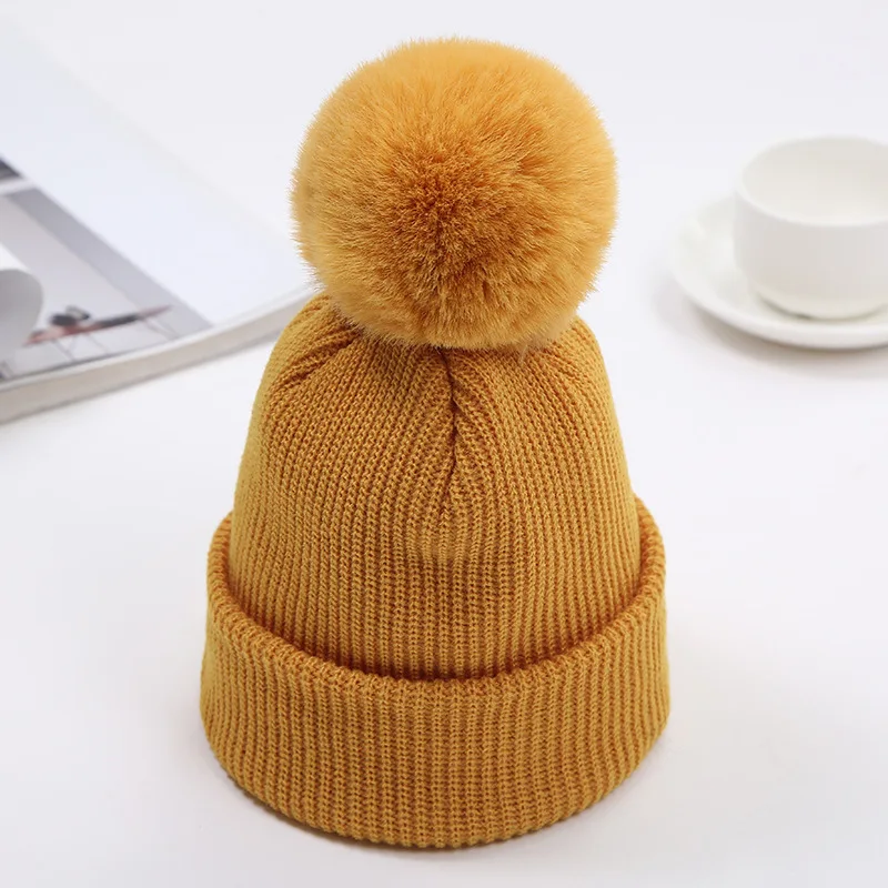 Baby Hat Cute Fur Ball Girls Boys Caps Autumn Winter Children Solid Hairball Beanie Pompom Kids Wool Cap Thick Warm Knitted Hats
Baby Hat Cute Fur Ball Girls Boys Caps Autumn Winter Children Solid Hairball Beanie Pompom Kids Wool Cap Thick Warm Knitted Hats