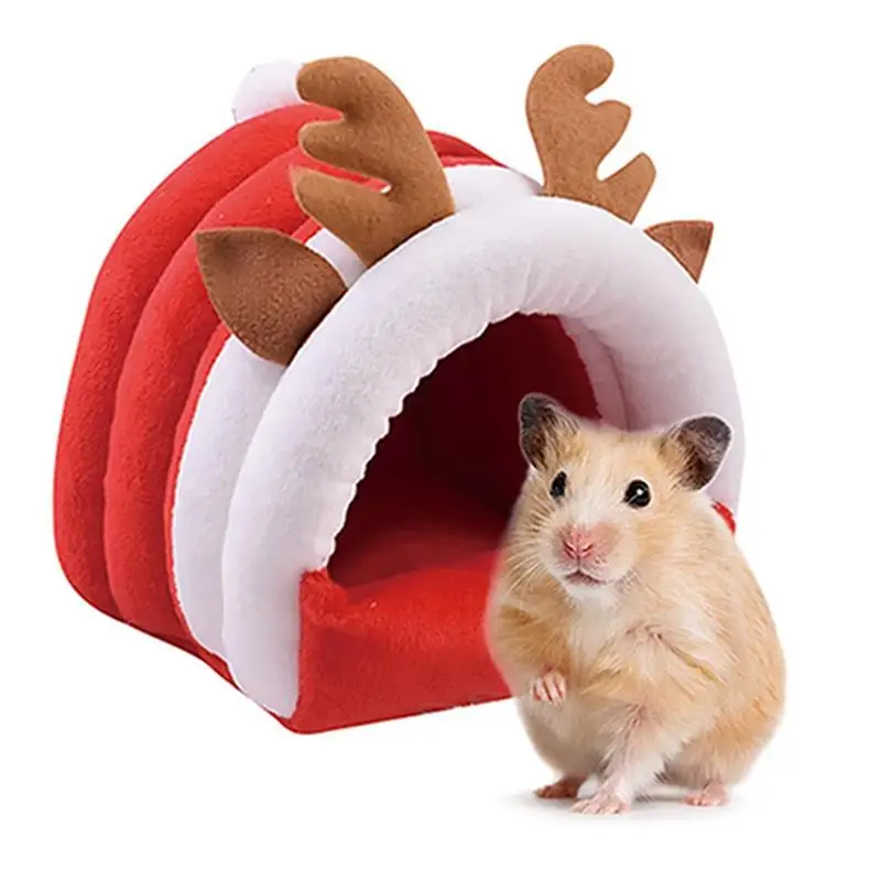 

New Small Animal Hamster Cave Bed Cotton Warm Rodent Guinea Pig Nesting Bed Winter Pet Mice Hedgehog Squirrel Rat Cages Supplies