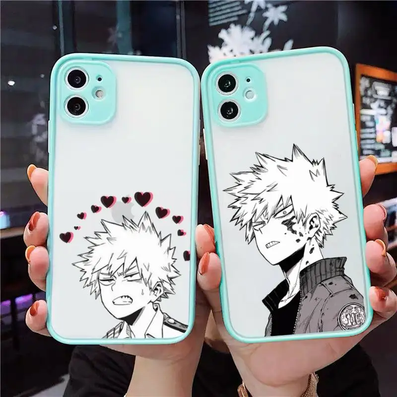 My Hero Academia Midoriya Phone Case For iPhone 12 11 Mini Pro XR XS Max 7 8 Plus X Matte transparent blue Back Cover
My Hero Academia Midoriya Phone Case For iPhone 12 11 Mini Pro XR XS Max 7 8 Plus X Matte transparent blue Back Cover