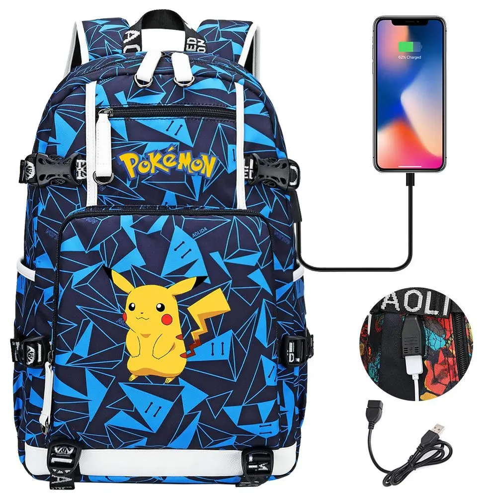 Cartoon Pikachou USB Charging Backpack Schoolbag Pockets Monsters Travel Notebook Bag Gift for Kids Students
Cartoon Pikachou USB Charging Backpack Schoolbag Pockets Monsters Travel Notebook Bag Gift for Kids Students