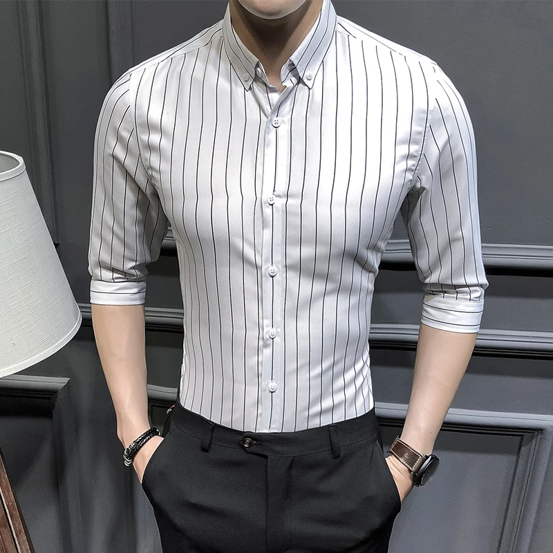 2021 New Shirts for Men Clothing Korean Slim Fit Half Sleeve Shirt Men Casual Plus Size Business Formal Wear 5XL-M
2021 New Shirts for Men Clothing Korean Slim Fit Half Sleeve Shirt Men Casual Plus Size Business Formal Wear 5XL-M