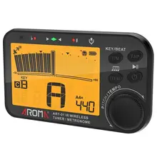AROMA ART-01 Infrared Wireless Tuner Metronome Screen Orange Backlight Tuning Metronome With battery