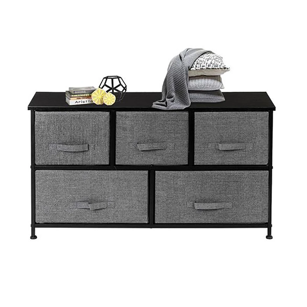 2/4-Tier Wide Closet Dresser, Nursery Dresser Tower With 5 Easy Pull Fabric Drawers And Metal Frame or Underwear Storage Box
2/4-Tier Wide Closet Dresser, Nursery Dresser Tower With 5 Easy Pull Fabric Drawers And Metal Frame or Underwear Storage Box