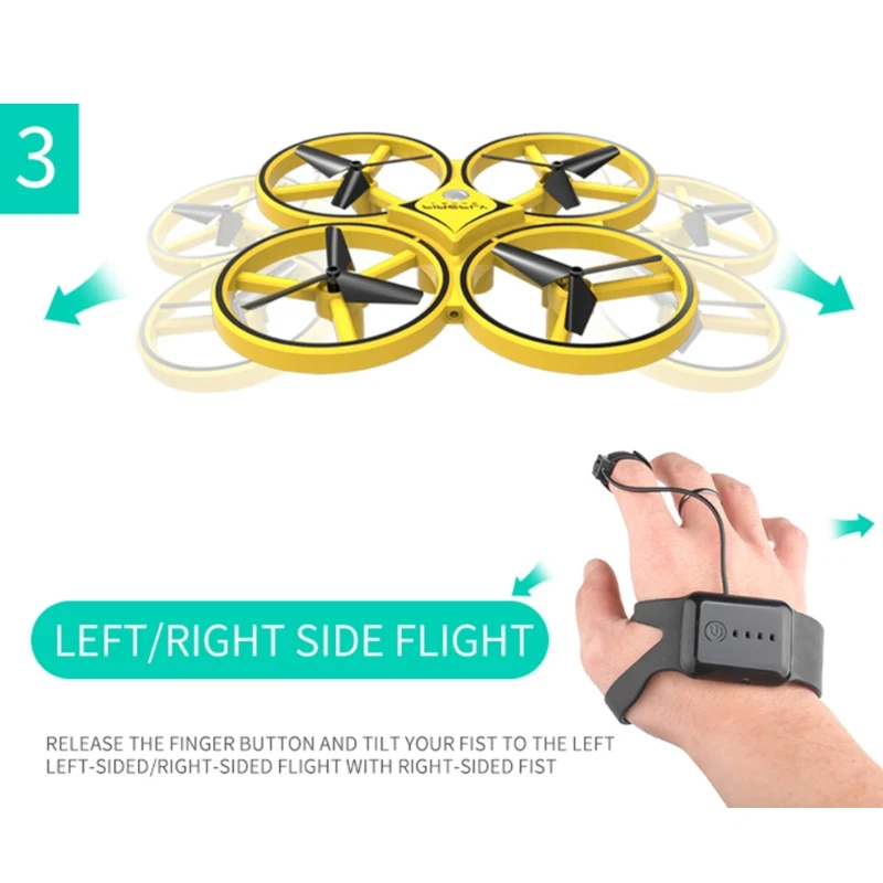 Mini Smart Watch Remote Sensing Gesture Drone Noctilucent Interaction RC Toys R66D
Mini Smart Watch Remote Sensing Gesture Drone Noctilucent Interaction RC Toys R66D