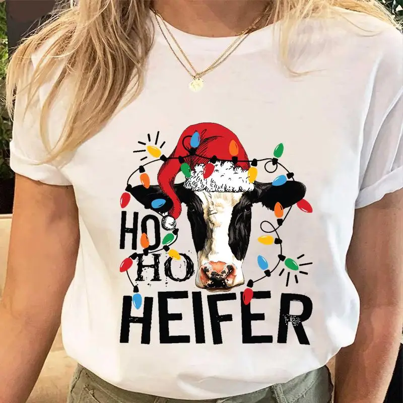 Christmas Women Print Tees New Year Holiday Tshirt Female Animal Funny Light Clothes Tops Ladies Fashion Cartoon Graphic T-Shirt
Christmas Women Print Tees New Year Holiday Tshirt Female Animal Funny Light Clothes Tops Ladies Fashion Cartoon Graphic T-Shirt