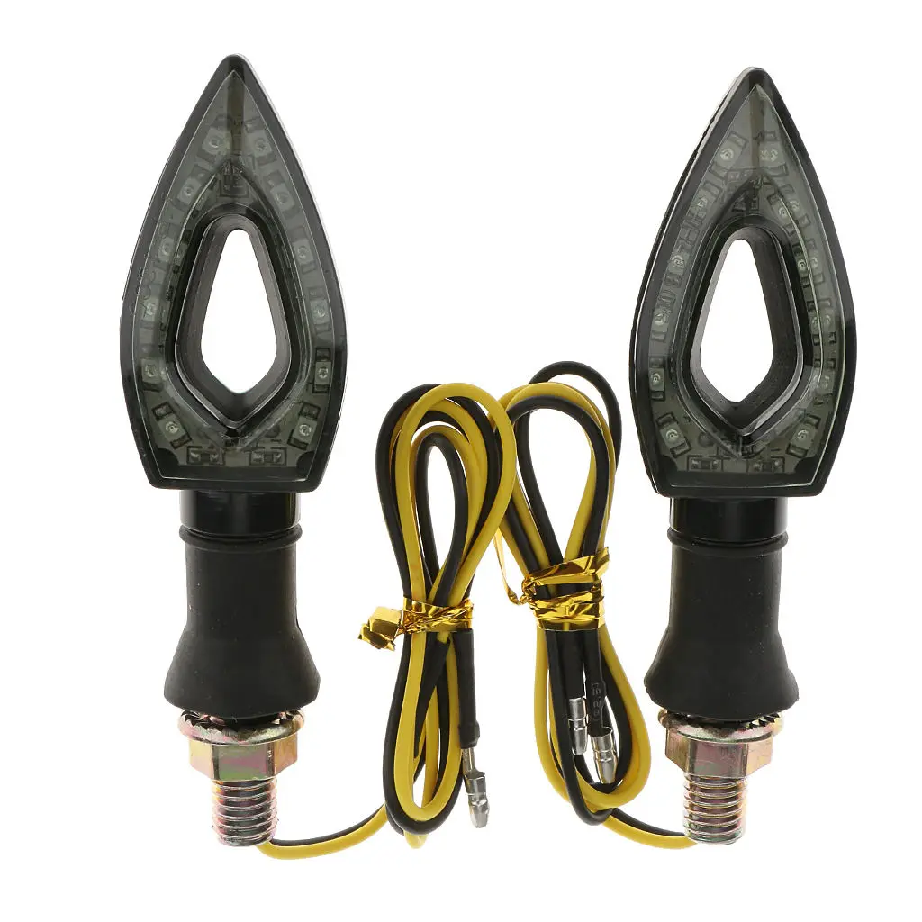 Мотоциклетные поворотники с 12 светодиодными оптическими лампами
Мотоциклетные поворотники с 12 светодиодными оптическими лампами