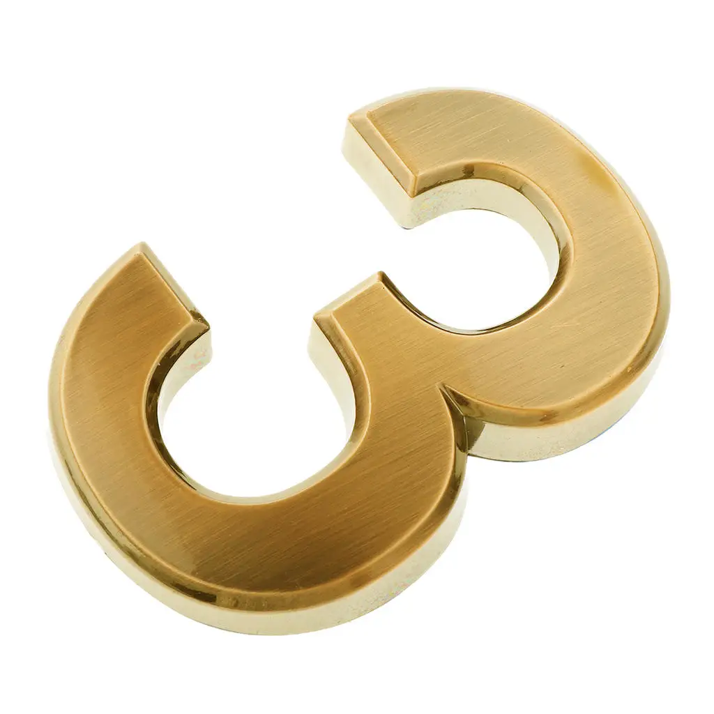 2xGolden Plastic Self-Adhesive Door Number Sign Plaque Sticky Numeric Digit Number 3
2xGolden Plastic Self-Adhesive Door Number Sign Plaque Sticky Numeric Digit Number 3