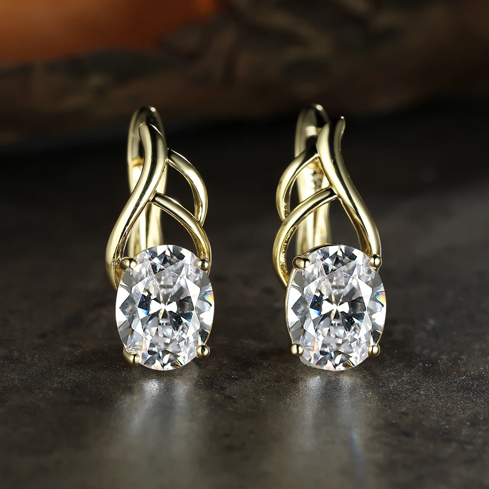 Fashion Oval White Zircon Earrings for Women Temperament Gold Hollow Leaf Drop Earrings Piercing Ear Buckle Female Jewelry Gift
Fashion Oval White Zircon Earrings for Women Temperament Gold Hollow Leaf Drop Earrings Piercing Ear Buckle Female Jewelry Gift