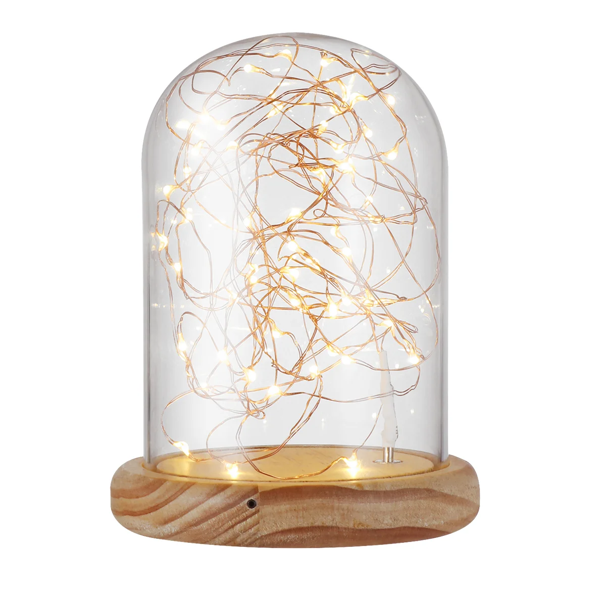 LEDMOMO Glass Dome Lamp Bell Jar Display Dome Wooden Base String USB LED Warm White Light Bedside Table Lamp with LED Warm Fairy
LEDMOMO Glass Dome Lamp Bell Jar Display Dome Wooden Base String USB LED Warm White Light Bedside Table Lamp with LED Warm Fairy