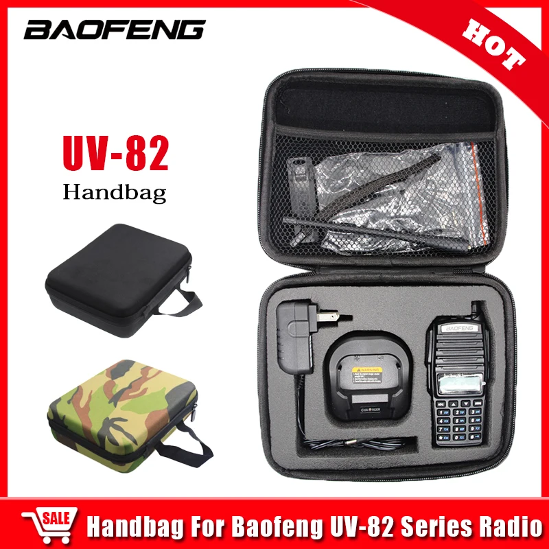Baofeng UV-82 Walkie Talkie Storage Bag Handbag Portable Case Suitable for UV82/8D Handheld Transceiver High Quality Accessories
Baofeng UV-82 Walkie Talkie Storage Bag Handbag Portable Case Suitable for UV82/8D Handheld Transceiver High Quality Accessories