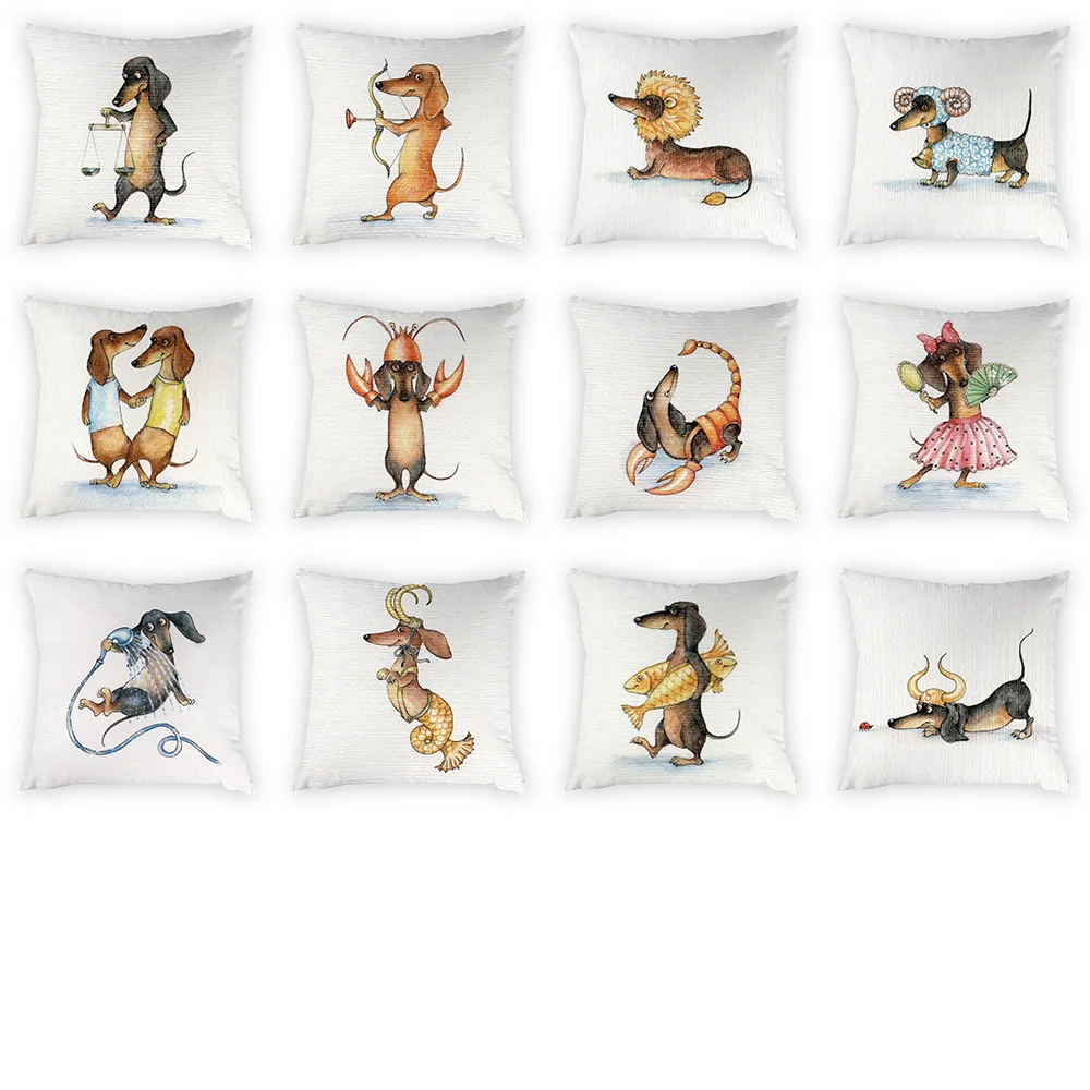 Cartoon Animal Pattern Peach Skin Pillow Cover 45*45cm Dog Decorative Pillowcase
Cartoon Animal Pattern Peach Skin Pillow Cover 45*45cm Dog Decorative Pillowcase