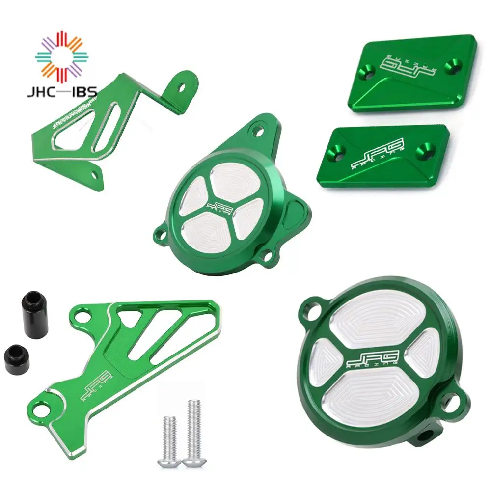 Motorbike CNC Oil Filter Cover Engine Front Rear Brake Reservoir Fluid Cover Rear Caliper Guard For KAWASAKI KLX250
Motorbike CNC Oil Filter Cover Engine Front Rear Brake Reservoir Fluid Cover Rear Caliper Guard For KAWASAKI KLX250