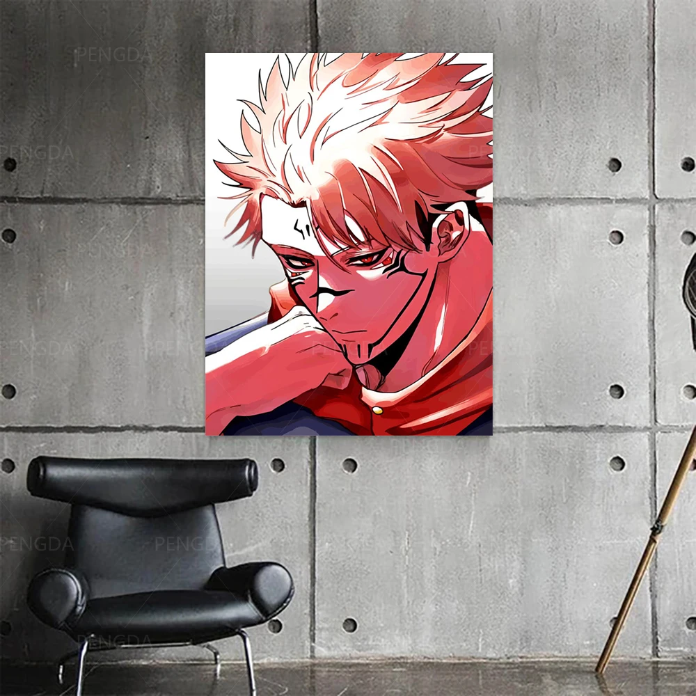 Home Decor Wall Art Red Jujutsu Kaisen Boy Face Anime Canvas Painting Print Posters Modular Picture Cuadros For Bedroom No Frame
Home Decor Wall Art Red Jujutsu Kaisen Boy Face Anime Canvas Painting Print Posters Modular Picture Cuadros For Bedroom No Frame